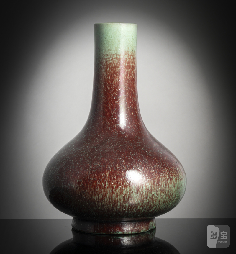 A Peachbloom-glazed porcelain bottle vase - 图2